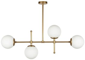 Lampada a sospensione di colore oro, altezza 57 cm Kruva - Squid Lighting