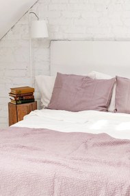 Copriletto A Nido Dape İn Lino Dusty Rose / 53x81"/135x205cm / Dusty Rose