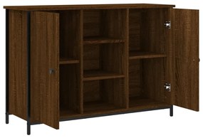 Credenza rovere marrone 100x35x70 cm in legno multistrato