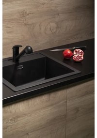 KFA Armatura 6613-110-81 - Rubinetto lavello con doccetta estraibile INDIRA ottone/nero