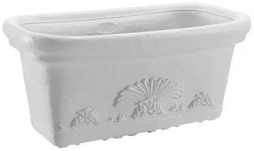 Fioriera flora cm.60x30x28 diversi colori, BIANCO