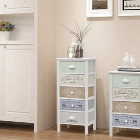 Mobile İn Stile Francese Con 5 Cassetti İn Legno /
