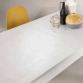 Tavolo in legno allungabile a 320 cm 12 posti FABIO Bianco Frassino