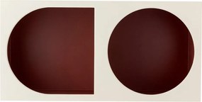 Libreria da parete rossa e bianca 30x60 cm Graphia – Bloomingville