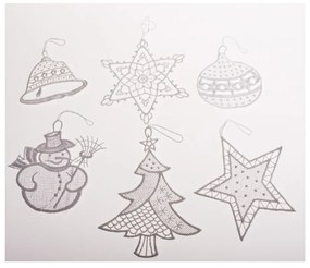 Decorazioni per albero di natale in set in tessuto 6 pz 11 cm Knit – Dakls