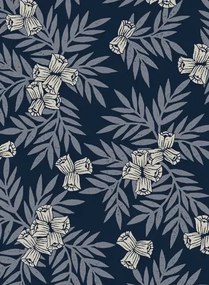 Florale Tapete Muguets von Isidore Leroy - Bleu
