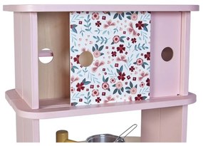 Cucina in legno per bambini double-face con lavatrice - Twist