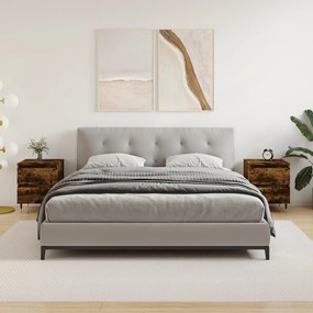 Comodini 2pz Rovere Fumo 40x35x50 Cm İn Legno Multistrato /