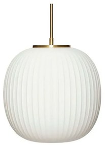 Serene Lampada a Sospensione Ø32 Opale/Ottone - Hübsch