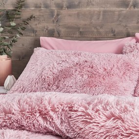 Biancheria da letto rosa in micropile, 200 x 200 cm Cuddly - Catherine Lansfield