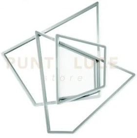 Plafoniera galaxy media silver 3000k 3650lm 90w dimmerabile l.63cm