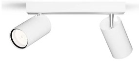 Philips - Luce Spot da bagno IDRIS 2xGU10/5W/230V IP44 bianco