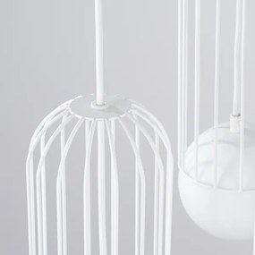 Sollux SL.1335 - Lampadario a sospensione con filo BRINA 3xG9/8W/230V bianco