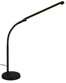 Lampada Da Tavolo Moderna Pivaz Plastica Nero Led Integrato 6W 3000K