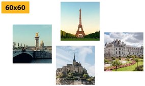 Set di quadri – Per gli amanti della Francia