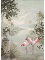 Coordonne Carta da parati panoramica Paisaje Con Flamencos - 8000015N
