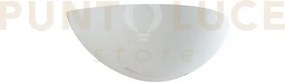 Applique a parete sestriere bianca 1 luce attacco e27 31x12,5x9,5cm...