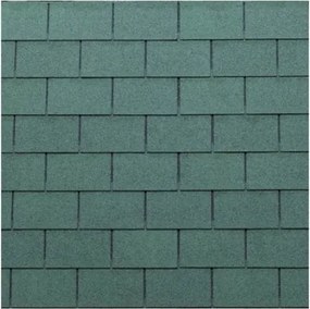 Tegola bituminosa Tegola canadese Premium Rectangular 3,05 mq 2101030001070 verde sfumato