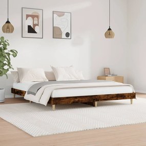 Giroletto Senza Materasso Rovere Fumo 120x200 Cm İn Truciolato /