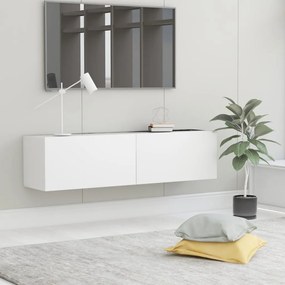 Mobile Porta Tv Bianco 120x30x30 Cm İn Legno Multistrato /