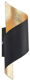 Chenotara Applique da Parete Black/Gold - Lindby