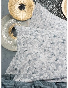 Biancheria da letto matrimoniale bianca e grigia in cotone Renforcé 260x220 cm Molly - Mijolnir