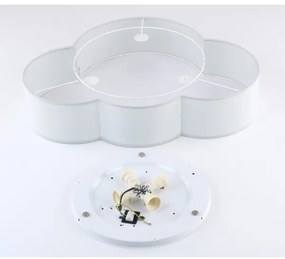 Brilagi - Plafoniera per bambini NIMBUS 4xE27/15W/230V 46x63 cm grigia