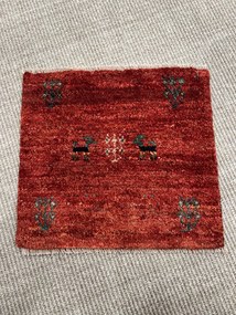Gabbeh Tappeto 40 x 40 Beige (Iran) Annodato A Mano