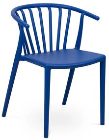 Sedia da esterno blu in plastica Capri – Bonami Essentials