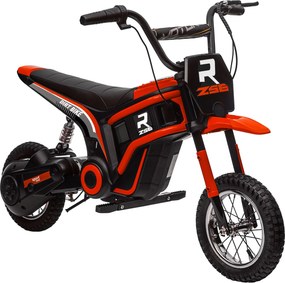 Moto Elettrica per Bambini con Acceleratore Manuale 2 Velocità 8-16km/h Rosso...