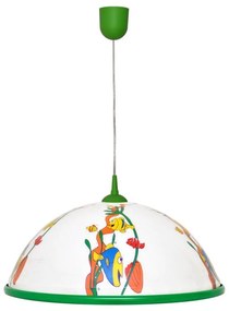 Lampadario a sospensione per bambini FISH 1x27/15W/230V