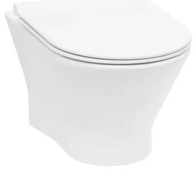 Copriwater Nexo coprivaso ammortizzato slim ovale originale per serie sanitari ROCA con chiusura rallentata sganciabile in polipropilene bianco