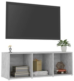 Mobile porta tv grigio cemento 107x35x37 cm legno multistrato