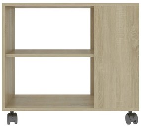 Tavolino da salotto rovere sonoma 70x35x55 cm legno multistrato