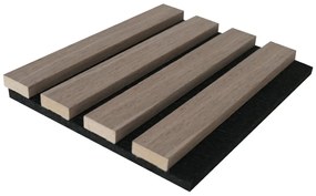 Pannello da parete acustico Finitura legno naturale scuro Set da 3,12m² Lotto di 2 pezzi - PENCIA
