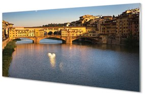 Quadro acrilico Italia Sunrise Bridges 100x50 cm