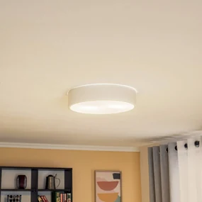 Lamkur Plafoniera Kimban di metallo, Ø 36 cm, bianco