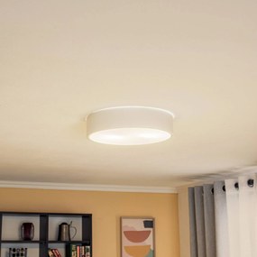 Lamkur Plafoniera Kimban in metallo, Ø 36 cm, bianco