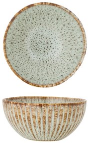 Ciotolina da portata e per la frutta blu e beige in gres 200 ml Fleur – Bloomingville