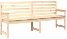 Panca da giardino 203,5x48x91,5 cm in legno massello di pino