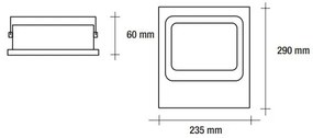 Vivida floodled 50w 4000k 4000lm 235*290*60