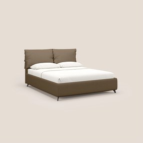 Susan letto imbottito contenitore completamente sfoderabile in microfibra smacchiabile T11 marrone