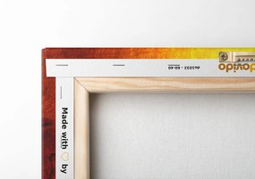 Quadro su tela – Fiori rosa in stile etnico