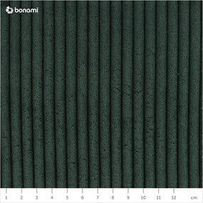 Letto matrimoniale imbottito verde scuro rete non inclusa 140x200 cm Mattis Cord – Meise Möbel