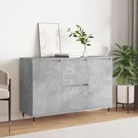 Credenza Grigio Cemento 104x35x70 cm in Legno Multistrato 827200