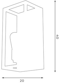 Applique FRAME 2xE27/60W/230V