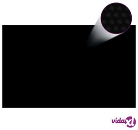 vidaXL Pellicola Galleggiante Solare PE Piscina 260x160 cm Nero e Blu