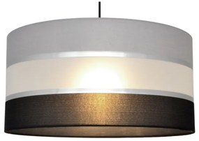Lampadario a sospensione con filo HELEN 1xE27/15W/230V diametro 40 cm nero/grigio/argento