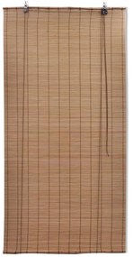Tende a Rullo in Bambù Marrone 100x160 cm