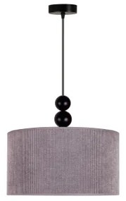 Duolla - Lampadario a sospensione con filo LYON 1xE27/15W/230V diametro 40 cm grigio
